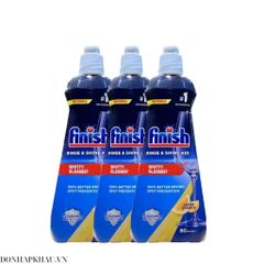 Nước Làm Bóng Finish 400ml Hương Chanh - Giúp Sạch Bóng Chén Đĩa, Nghe Châu Âu, Phù Hợp Với Máy Rửa Chén