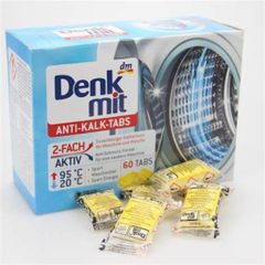 Viên tẩy lồng máy giặt Denkmit Đức – Tẩy cặn vôi, khử mùi, giảm khuẩn, bảo vệ máy giặt bền sạch