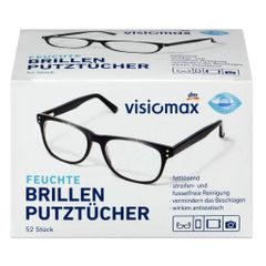 Giấy Lau Kính Visiomax 52 Miếng - Sạch Như Mới, Bảo Vệ Kính, Nhập Khẩu Đức Chính Hãng, An Toàn Cho Mắt Kính Và Màn Hình Điện Tử