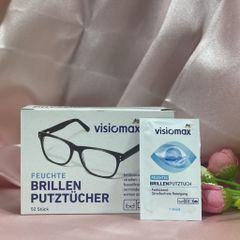 Giấy Lau Kính Visiomax 52 Miếng - Sạch Như Mới, Bảo Vệ Kính, Nhập Khẩu Đức Chính Hãng, An Toàn Cho Mắt Kính Và Màn Hình Điện Tử