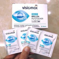 Giấy Lau Kính Visiomax 52 Miếng - Sạch Như Mới, Bảo Vệ Kính, Nhập Khẩu Đức Chính Hãng, An Toàn Cho Mắt Kính Và Màn Hình Điện Tử