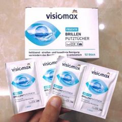Giấy Lau Kính Visiomax 52 Miếng - Sạch Như Mới, Bảo Vệ Kính, Nhập Khẩu Đức Chính Hãng, An Toàn Cho Mắt Kính Và Màn Hình Điện Tử