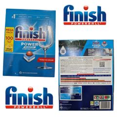 Viên Rửa Bát Finish Essential 100 Viên Hương Chanh Nhập Khẩu Ba Lan - Làm Sạch Sâu, Khử Mùi Hiệu Quả, An Toàn Chuẩn EU