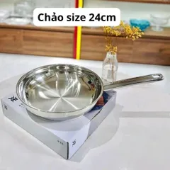 Chảo Thép WMF Pfanne Frying Pan 18-20-24-28cm - Chất Liệu Cromargan Bền Bỉ, An Toàn Cho Sức Khỏe, Dễ Vệ Sinh
