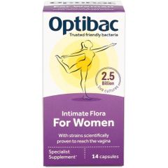 Men Vi Sinh Phụ Khoa Optibac Tím For Women - Hỗ Trợ Lợi Khuẩn và Kháng Khuẩn (Hộp 14 Viên)