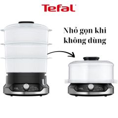 Nồi hấp điện Tefal VC2048 3 tầng 9L 800W Ultra Compact