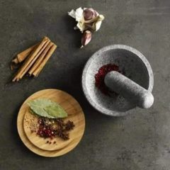 Bộ Chày Cối Joseph Joseph 20176 Dash Granite với Nắp Tre - Đồ Gia Dụng Bếp Tiện Lợi, Thiết Kế Sang Trọng, Độc Đáo