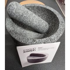 Bộ Chày Cối Joseph Joseph 20176 Dash Granite với Nắp Tre - Đồ Gia Dụng Bếp Tiện Lợi, Thiết Kế Sang Trọng, Độc Đáo