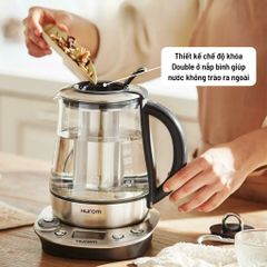 Ấm Pha Trà Đa Năng Hurom Tea Master TM-P02FSS - Chính Hãng Hàn Quốc, Chưng Yến, Thiết Kế Hiện Đại, Dễ Sử Dụng