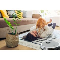 Robot hút bụi lau nhà Medion X21 SW+ thông minh tự đổ rác, công suất mạnh 3000Pa, điều khiển qua ứng dụng, nhập khẩu Đức, bảo hành 12 tháng