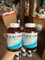 Dầu Cá Blackmores Double Concentrate Omega Mini 200 
