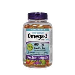 Webber Naturals Omega3 CoQ10 80 Viên - Hỗ Trợ Sức Khỏe Tim Mạch và Não Bộ - Dầu Cá Chất Lượng Cao Từ Canada