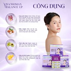 Viên Uống Cân Bằng Nội Tiết Tố Nữ Viva Woman Balance Up Hanmi - Hỗ Trợ Đẹp Da, Điều Hòa Kinh Nguyệt, 120 Viên Hàn Quốc