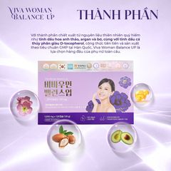Viên Uống Cân Bằng Nội Tiết Tố Nữ Viva Woman Balance Up Hanmi - Hỗ Trợ Đẹp Da, Điều Hòa Kinh Nguyệt, 120 Viên Hàn Quốc