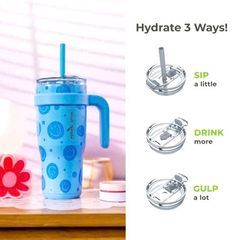 Ly Giữ Nhiệt REDUCE 24oz (710ml) Có Tay Cầm - Giữ Đồ Uống Lạnh 24 Giờ, Thép Không Gỉ An Toàn - Nhập Mỹ