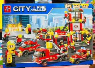 Đồ Chơi Lắp Ráp Đội Lính Cứu Hỏa City Fire Command LX.A341 - Đồ Chơi Lego Sáng Tạo dành cho Trẻ Em từ 6 Tuổi trở Lên