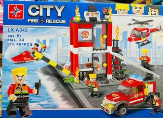 Đồ Chơi Lắp Ráp Đội Cứu Hỏa City Fire Rescue LX.A343 - Khám Phá Sáng Tạo Cho Trẻ Em Từ 6 Tuổi, Đồ Chơi An Toàn Và Giáo Dục