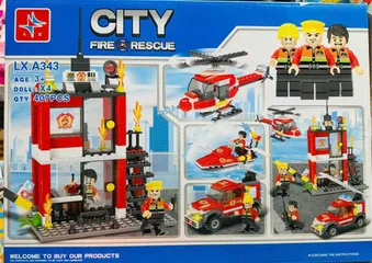 Đồ Chơi Lắp Ráp Đội Cứu Hỏa City Fire Rescue LX.A343 - Khám Phá Sáng Tạo Cho Trẻ Em Từ 6 Tuổi, Đồ Chơi An Toàn Và Giáo Dục