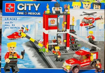 Đồ Chơi Lắp Ráp Đội Cứu Hỏa City Fire Rescue LX.A343 - Khám Phá Sáng Tạo Cho Trẻ Em Từ 6 Tuổi, Đồ Chơi An Toàn Và Giáo Dục