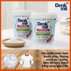 Bột Tẩy Trắng Quần Áo Denkmit Oxi Power 750g - Giải Pháp Tẩy Rửa Mạnh Mẽ Cho Quần Áo Trắng, Xóa Vết Bẩn Hiệu Quả