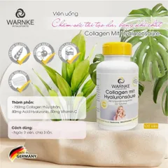 Viên Uống Warnke Collagen Mit Hyaluron - Bí Quyết Làn Da Trẻ Đẹp, Căng Mướt