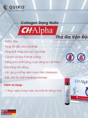 Collagen Dạng Nước Quiris CH-Alpha PLUS - Hỗ Trợ Khớp , Tái Tạo Sụn, Giảm Đau, Tăng Độ Dẻo Dai, Sức Khỏe Khớp Tối Ưu