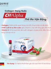 Collagen Dạng Nước Quiris CH-Alpha PLUS - Hỗ Trợ Khớp , Tái Tạo Sụn, Giảm Đau, Tăng Độ Dẻo Dai, Sức Khỏe Khớp Tối Ưu