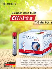 Collagen Dạng Nước Quiris CH-Alpha PLUS - Hỗ Trợ Khớp , Tái Tạo Sụn, Giảm Đau, Tăng Độ Dẻo Dai, Sức Khỏe Khớp Tối Ưu