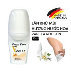 Lăn Khử Mùi Nữ Bettina Barty Vanilla 50ml - Khử Mùi Hiệu Quả, Hương Vanila Ngọt Ngào, Lưu Hương Suốt 48 Giờ