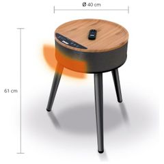 Quạt Sưởi Gốm Unold Henry 86545 - Bàn Decor Sang Trọng, 2000W, Chế Độ An Toàn, Thiết Kế Hiện Đại Cho Không Gian Sống Ấm Áp