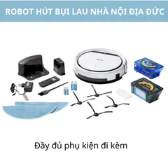 Robot Hút Bụi, Lau Nhà Medion MD19510, Hoạt Động 90 Phút, Diện Tích Hoạt Động 100m2