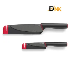 Bộ Dao Joseph Joseph Slice & Sharpen 10146 - Dao Chef 6 inch và Dao Gọt 3,5 inch An Toàn với Vỏ Bảo Vệ Mài Gốm Tiện Lợi