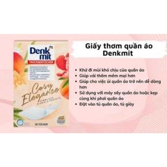 Giấy Thơm Quần Áo Denkmit Cosy Đa Năng - Hương Thơm Sảng Khoái, 10 Công Dụng Tiện Lợi Cho Tủ Quần Áo và Máy Sấy