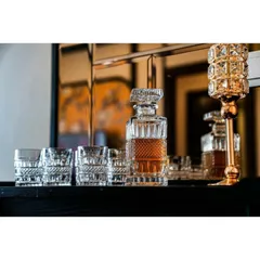Bộ Bình Đựng Rượu & 6 Cốc Pha Lê Bohemia - Set Đồ Uống Cao Cấp, An Toàn Cho Sức Khỏe, Dung Tích 700ml Và 240ml