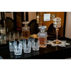 Bộ Bình Đựng Rượu & 6 Cốc Pha Lê Bohemia - Set Đồ Uống Cao Cấp, An Toàn Cho Sức Khỏe, Dung Tích 700ml Và 240ml