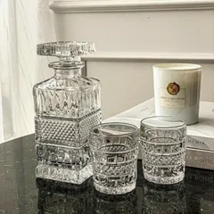Bộ Bình Đựng Rượu & 6 Cốc Pha Lê Bohemia - Set Đồ Uống Cao Cấp, An Toàn Cho Sức Khỏe, Dung Tích 700ml Và 240ml