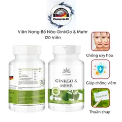 Viên Uống Bổ Não GinkGo & Mehr 120 Viên - Tăng Cường Trí Nhớ và Chức Năng Não, Hàng Chính Hãng Đức