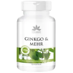 Viên Uống Bổ Não GinkGo & Mehr 120 Viên - Tăng Cường Trí Nhớ và Chức Năng Não, Hàng Chính Hãng Đức