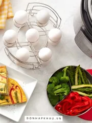 Khuôn Bánh Instant Pot 2 Tầng 3 Ngăn Có Nắp Đậy - Đồ Gia Dụng Đa Năng Cho Bếp Thông Minh, Tiết Kiệm Thời Gian Nấu Nướng