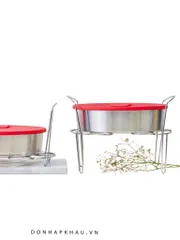 Khuôn Bánh Instant Pot 2 Tầng 3 Ngăn Có Nắp Đậy - Đồ Gia Dụng Đa Năng Cho Bếp Thông Minh, Tiết Kiệm Thời Gian Nấu Nướng