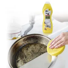 Kem Tẩy Đa Năng Denkmit Scheuermilch 750ml - Làm Sạch Sứ & Inox, Diệt Cặn Vôi, Dầu Mỡ Hiệu Quả, Hương Cam Chanh Tươi Mát