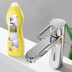 Kem Tẩy Đa Năng Denkmit Scheuermilch 750ml - Làm Sạch Sứ & Inox, Diệt Cặn Vôi, Dầu Mỡ Hiệu Quả, Hương Cam Chanh Tươi Mát