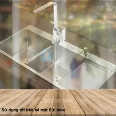 Kem Tẩy Đa Năng Denkmit Scheuermilch 750ml - Làm Sạch Sứ & Inox, Diệt Cặn Vôi, Dầu Mỡ Hiệu Quả, Hương Cam Chanh Tươi Mát