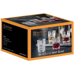 Bộ cốc pha lê NACHTMANN NOBLESSE 55ml - Set 4 cốc uống nước sang trọng, nhập khẩu từ Đức, an toàn cho sức khỏe