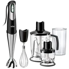 Máy Xay Cầm Tay Braun MQ7045X MultiQuick 7 Black - Động Cơ 1000W, Công Nghệ ActiveBlade, Phụ Kiện Thông Minh, Dễ Dàng Sử Dụng