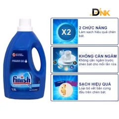 Gel Rửa Bát Finish Classic 1.5L – Làm Sạch Mạnh, Không Cần Tráng Trước