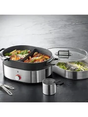 Nồi Lẩu Hấp Điện 2 Trong 1 WMF Lono Hot Pot & Steam - Chất Lượng Đức, Đa Chức Năng Nấu Các Món Á Độc Đáo Tại Nhà