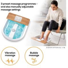 Bồn Massage Ngâm Chân Beurer FB 65 Foot Spa - Thiết Bị Chăm Sóc Sức Khỏe Chân Tại Nhà Với Chương Trình Massage Đa Dạng, Hệ Thống Sưởi Ấm Hiện Đại