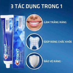Kem đánh răng CREST 3D White Advanced Triple Whitening