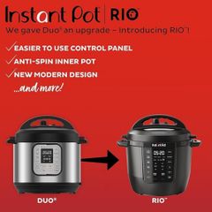 Nồi áp suất điện Instant Pot RIO 7 trong 1 - Nấu nhanh, an toàn cho gia đình 4-6 người, ứng dụng công thức nấu ăn miễn phí